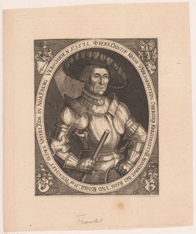 Portrett av Christoph I Kress von Kressenstein av Hans Troschel