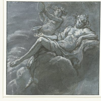 Bacchus med en drikkeskål og en Sileen av Hans Ulrich Franck