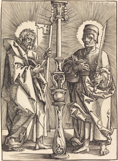 Saint James the Mindre og Saint Simon av Hans Vischer
