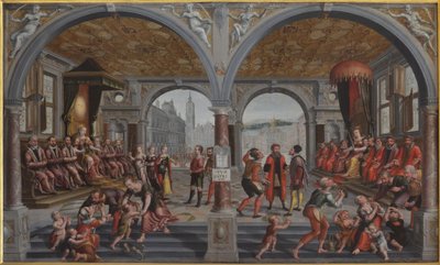 Rettferdighet og urettferdighet Rettferdighet og urettferdighet, 1594-1595. av Hans Vredeman de Vries