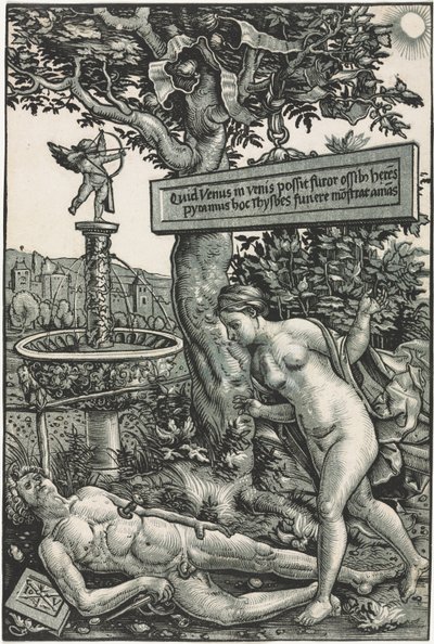Pyramus og Thisbe, ca. 1510 av Hans Wechtlin