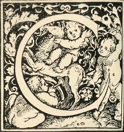 C - An Alphabet av Hans Weiditz, c1520-1521, 1908. av Hans Weiditz