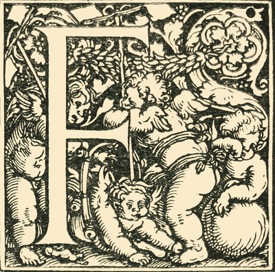 F - An Alphabet av Hans Weiditz, c1520-1521, 1908. av Hans Weiditz