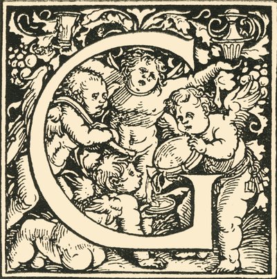 G - An Alphabet av Hans Weiditz, c1520-1521, 1908. av Hans Weiditz