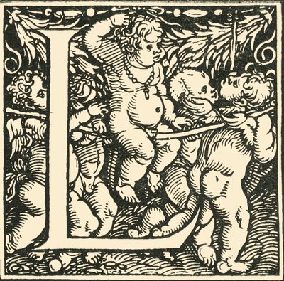 L - An Alphabet av Hans Weiditz, c1520-1521, 1908. av Hans Weiditz