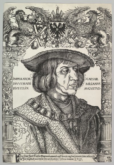 Portrett av keiser Maximilian I, 1519. av Hans Weiditz