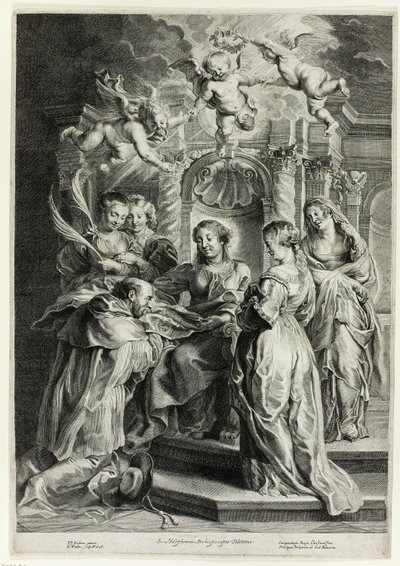 St. Ildefonso før jomfruen av Hans Witdoeck