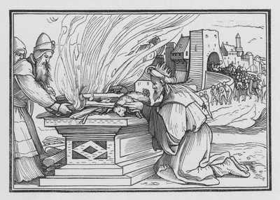 Ahaz Reigneth Very Wickedly, 2 Konger XVI, 12 av Hans after Holbein the Younger