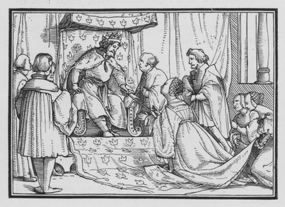 Esther er kronet dronning, Esther II, 17 av Hans after Holbein the Younger