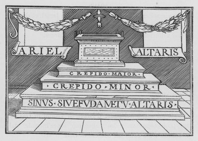 Guds herlighet vender tilbake til templet, Ezekiel XLIII, 4 av Hans after Holbein the Younger