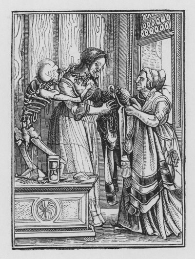 Holbeins Dødedans: Grevinnen av Hans after Holbein the Younger