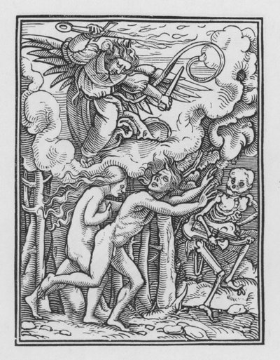Holbeins Dødedans: Utvisningen av Hans after Holbein the Younger