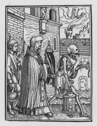 Holbeins Dødedans: Presten av Hans after Holbein the Younger