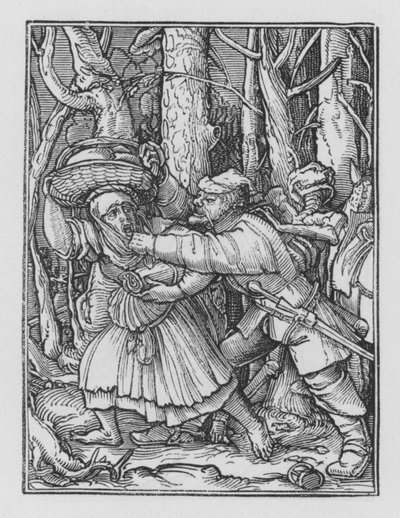 Holbeins Dødedans: Røveren av Hans after Holbein the Younger