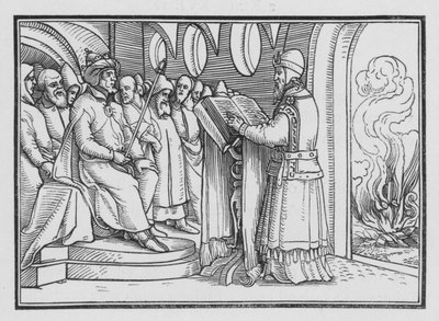Josiah Destroyeth avgudsdyrkelse, 2. Kongebok XXIII, 2 av Hans after Holbein the Younger