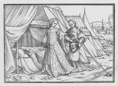 Judith Cutteth av hodet til Holofernes, Judith XIII, 8 av Hans after Holbein the Younger