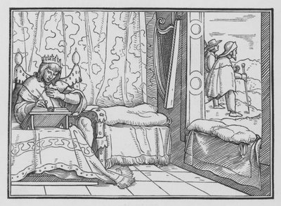 De gudfryktiges lykke, Salme I, 1 av Hans after Holbein the Younger