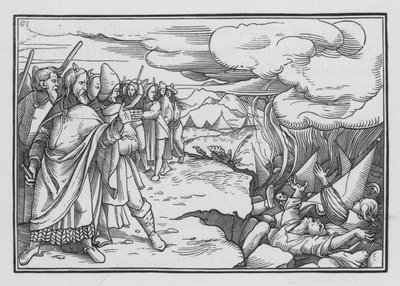 Korahs, Datans og Abirams opprør, 4. Mosebok, 33 av Hans after Holbein the Younger