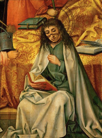 Lesende apostel av Hans the Elder Holbein