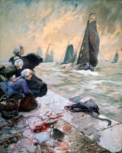 Fishermans Wifes, 1896. av Hans von Bartels