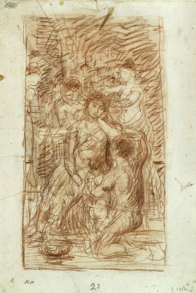 Die Toilette av Hans von Marées