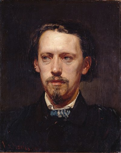 Portrett av maleren Heinrich Heger av Hans von Marées