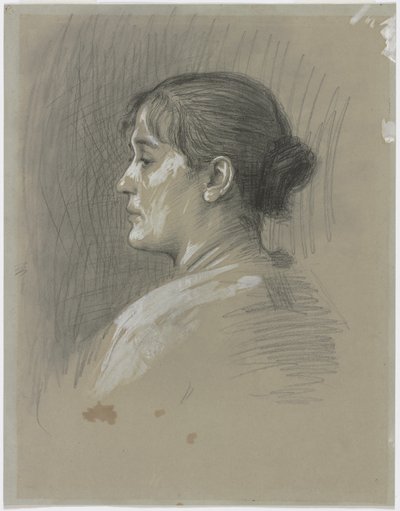 Portrett av Klara Bruckmann av Hans von Marées
