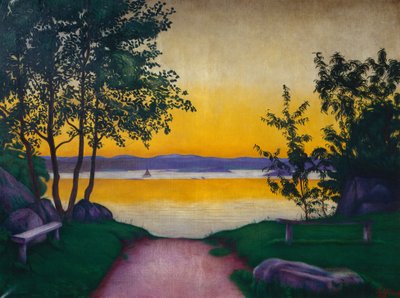 Kveldsstemning, Viksfjorden av Harald Oscar Sohlberg