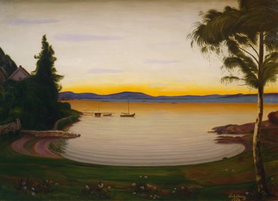 Quiet Evening, Nærsnes av Harald Oscar Sohlberg