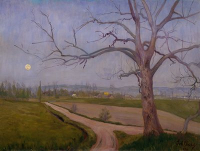 Spring Evening in Vestre Aker av Harald Oscar Sohlberg