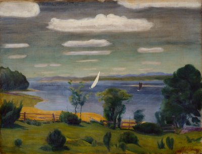 Summer Day at Viksfjorden, Larvik av Harald Oscar Sohlberg