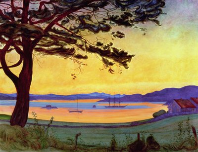 View of Helgeroa av Harald Oscar Sohlberg