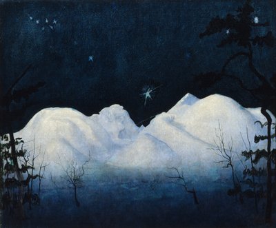 Vinternetter på fjellet av Harald Oscar Sohlberg