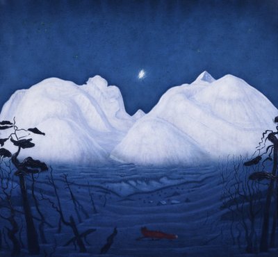 Vinternetter på fjellet av Harald Oscar Sohlberg