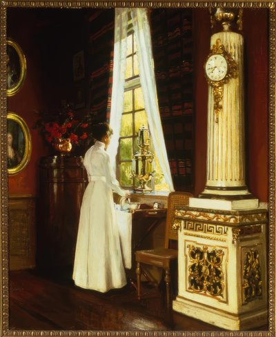 H.Slott-Möller, Morgenkaffe / maleri, 1914 av Harald Slott-Moller