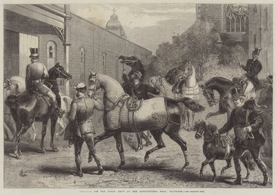 Ankomster til Horse Show i Agricultural Hall, Islington av Harden Sidney Melville