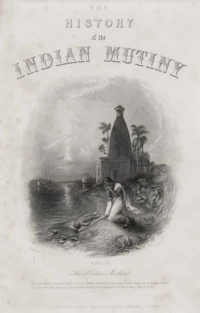 Hindoo Mother, gravert av E.J. Portbury, tittelside fra 
