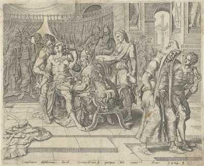 Omskjæring av Sikem Dinah og Sikems historie (serietittel) av Harmen Jansz Muller