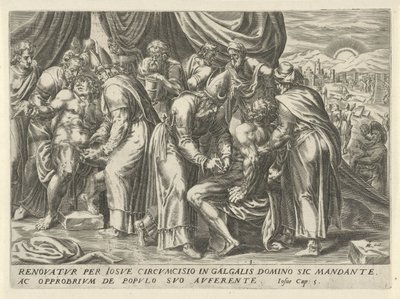 Omskjæring av israelittene The History of Joshua (serietittel) av Harmen Jansz Muller