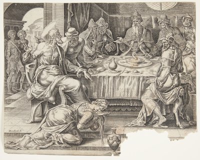 Salige er de som hungrer og tørster etter rettferdighet. Presentasjonen i tempelet av Harmen Jansz. Muller