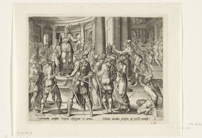 Joash presenterte for hæren Historien om Joash og dronning Atalja (serietittel) av Harmen Jansz Muller