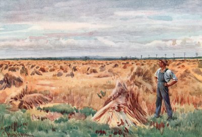 Langs hvetefeltene i Manitoba av Harold Copping