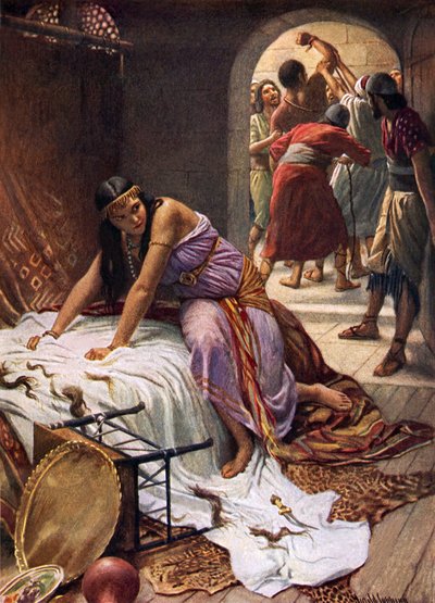 Delilah (farge litho) av Harold Copping