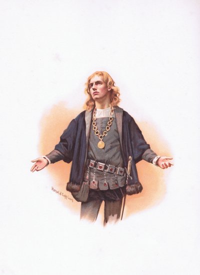 Hamlet, illustrasjon fra Hamlet av Harold Copping