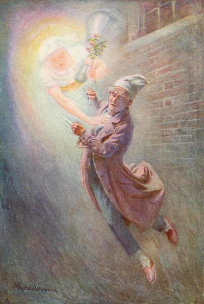 Illustrasjon for A Christmas Carol av Charles Dickens av Harold Copping