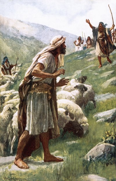 Jakob og Esau av Harold Copping