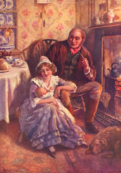 John og Dot Peerybingle av Harold Copping