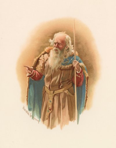 Polonius, fra Shakespeares Hamlet av Harold Copping