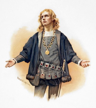 Portrett av Hamlet, prins av Danmark av Harold Copping