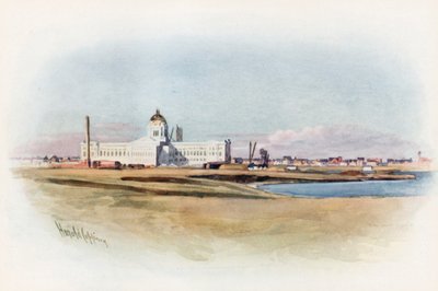 Regina, Saskatchewan, det nye parlamentshuset under oppstilling av Harold Copping